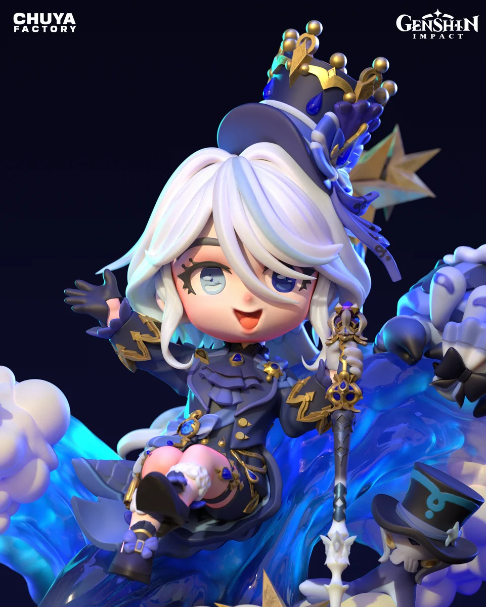 Chibi Furina | Fan Art | 3D Printed Resin Model Garage Kit | *Un-Painted* | Chuya Factory 6