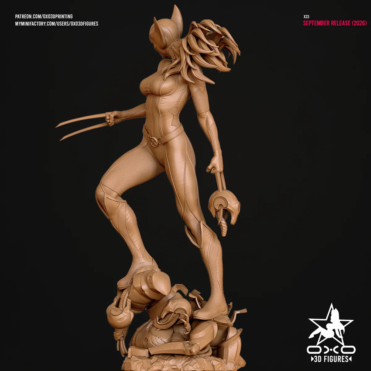 Laura X23 | Fan Art | 3D Printed Resin Model Garage Kit | *Un-Painted* | OXO3D 9