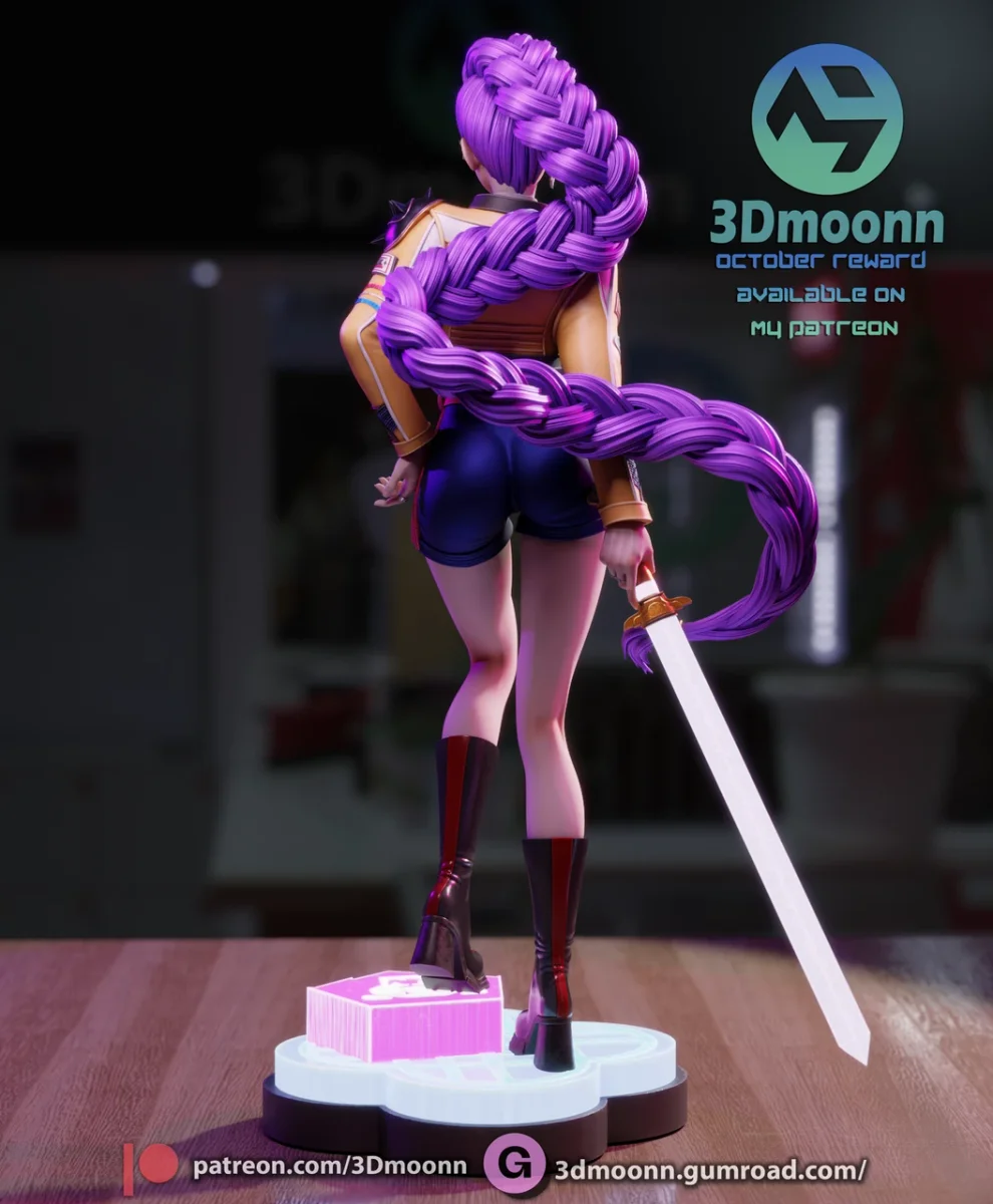 Rumi | Fan Art | 3D Printed Resin Model Garage Kit | *Un-Painted* | 3DMoonn 5