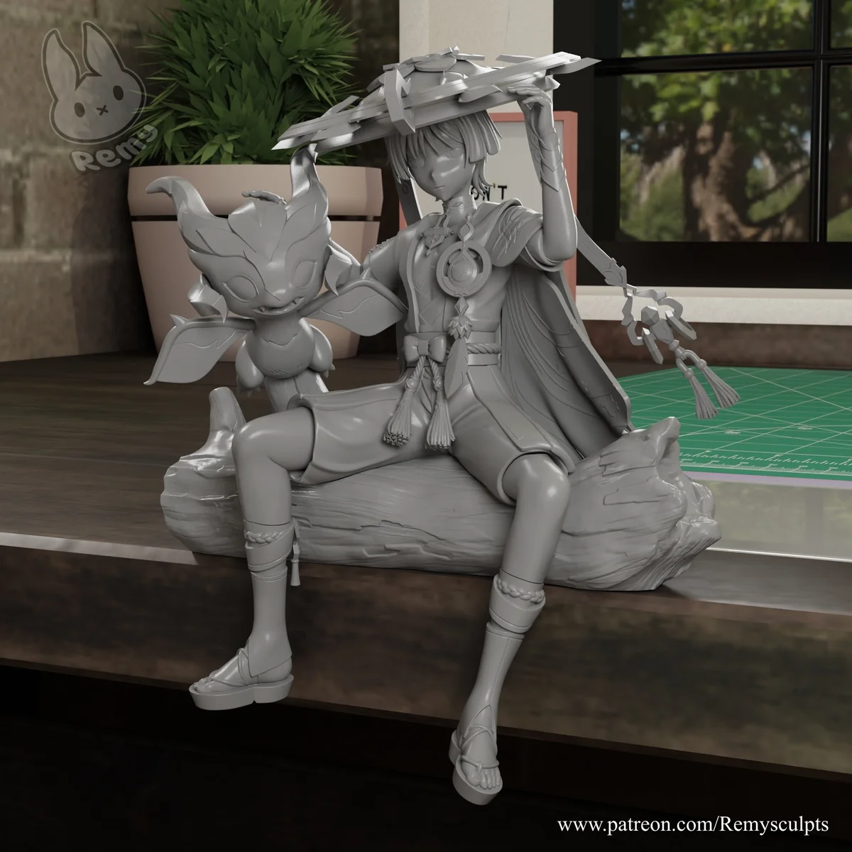 Wanderer (Scaramouche) | Fan Art | 3D Printed Resin Model Garage Kit | *Un-Painted* | Remy Sculpts 4