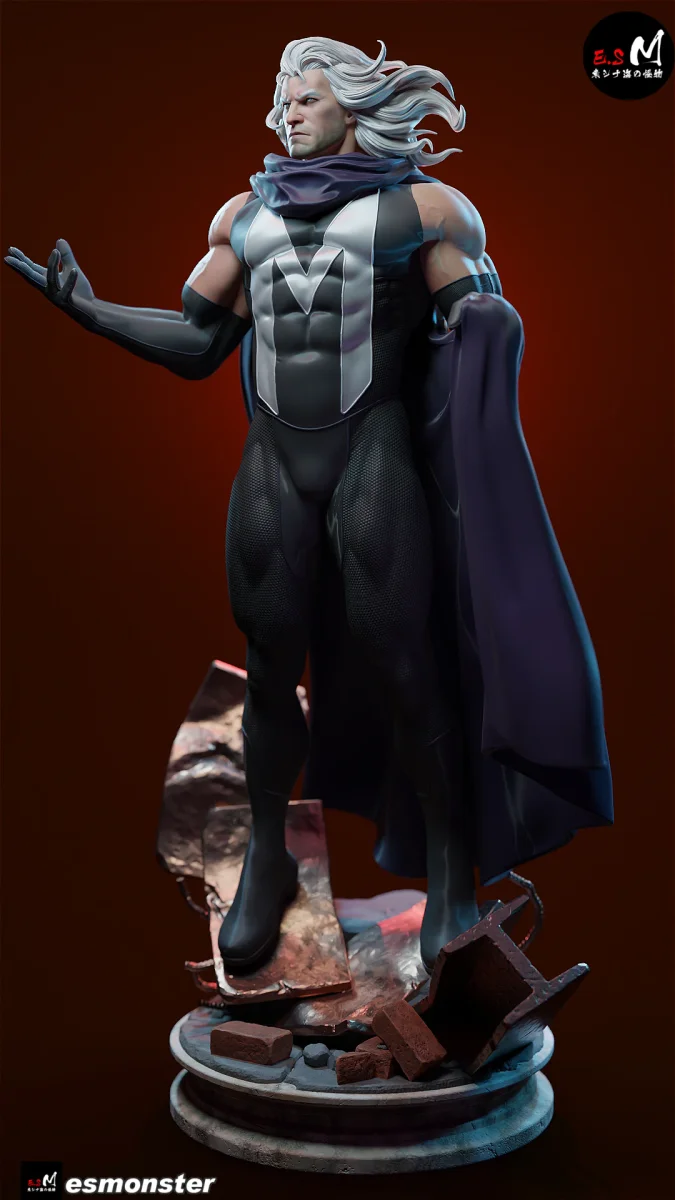 Magneto 97 | Fan Art | 3D Printed Resin Model Garage Kit | *Un-Painted* | ES Monster 3