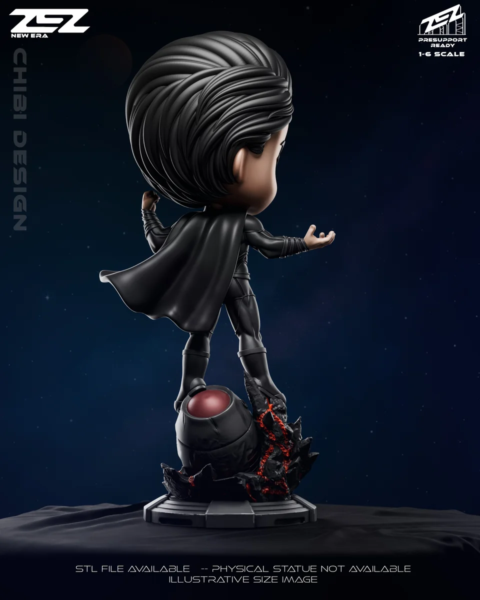 Chibi Superman | Fan Art | 3D Printed Resin Model Garage Kit | *Un-Painted* | ZEZ Studio 4