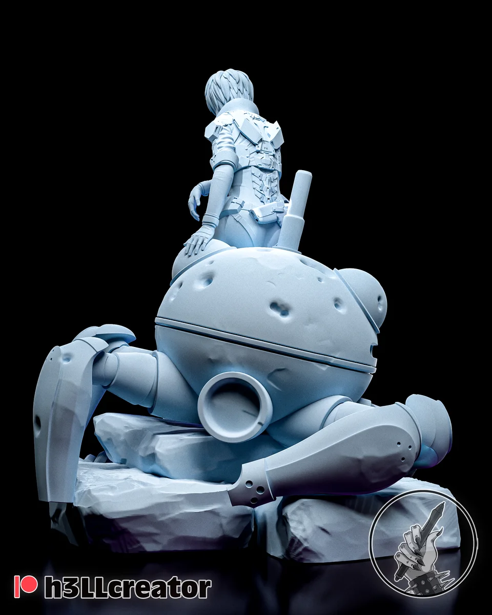Motoko Kusanagi | Fan Art | 3D Printed Resin Model Garage Kit | *Un-Painted* | H3LL Creator 6