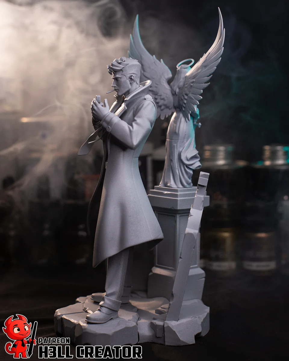 John Constantine | Fan Art | 3D Printed Resin Model Garage Kit | *Un-Painted* | H3LL Creator 11