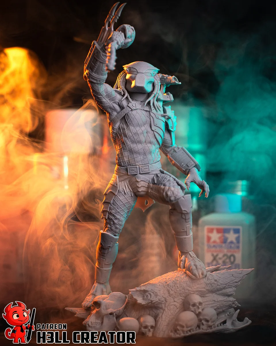 Predator | Fan Art | 3D Printed Resin Model Garage Kit | *Un-Painted* | H3LL Creator 11