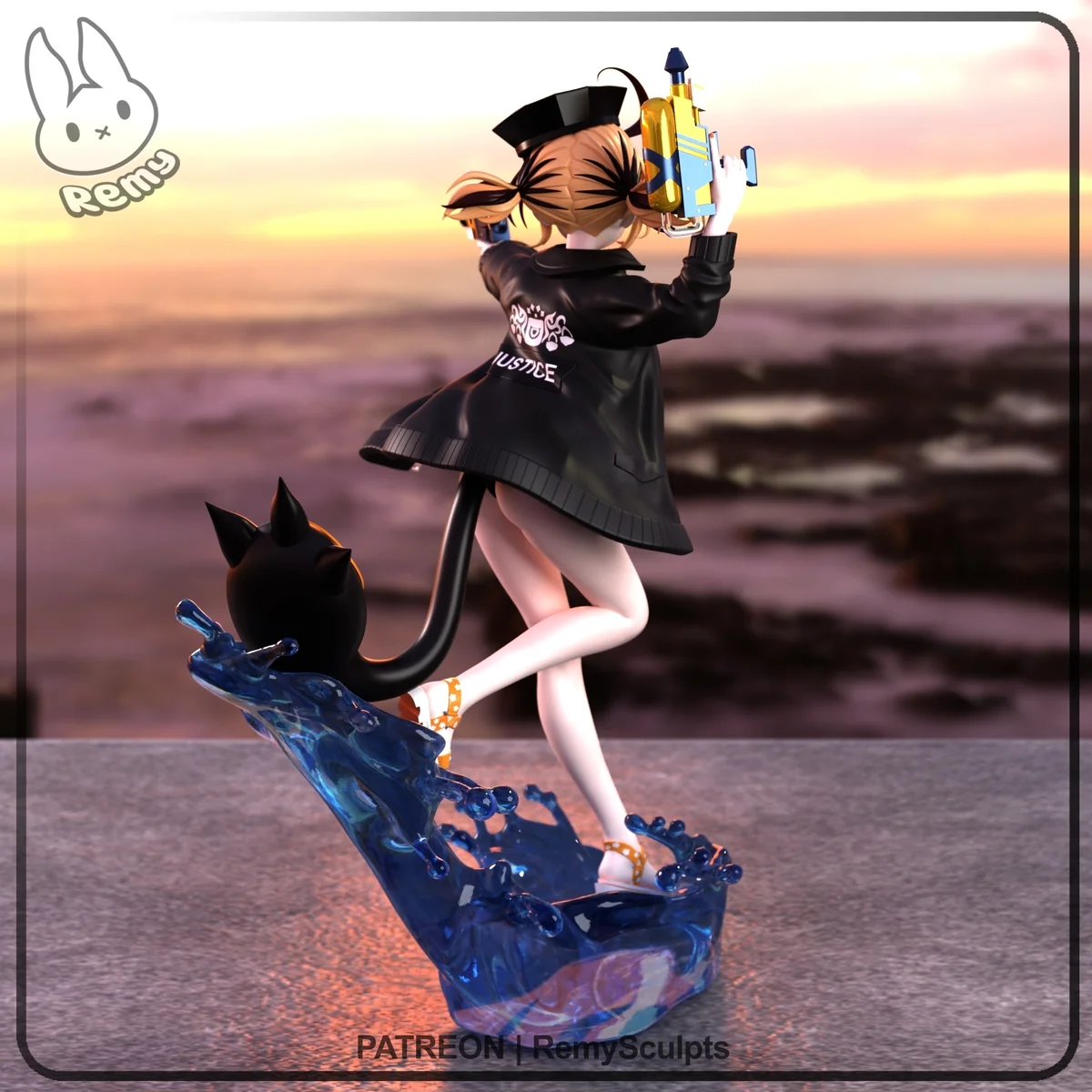 Gigi Murin (Swimsuit) | Fan Art | 3D Printed Resin Model Garage Kit | *Un-Painted* | Remy Sculpts 4