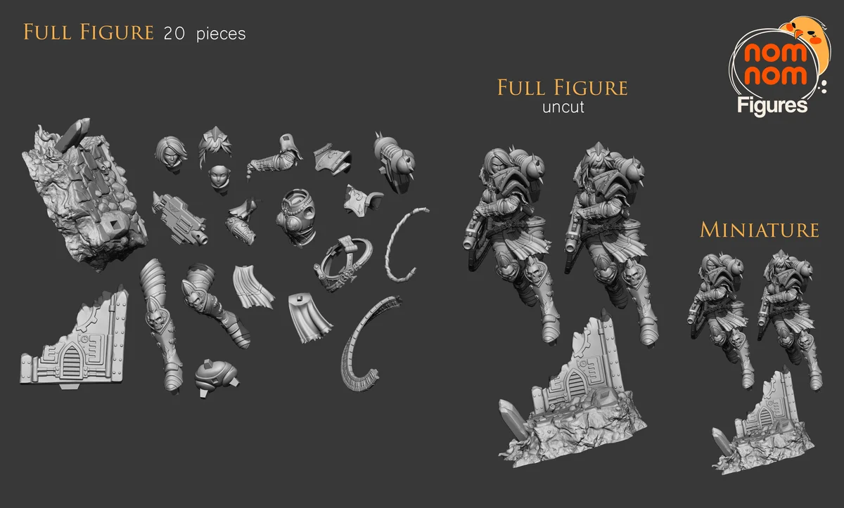Stronghold Moonlight | Fan Art | 3D Printed Resin Model Garage Kit | *Un-Painted* | Nomnom 4