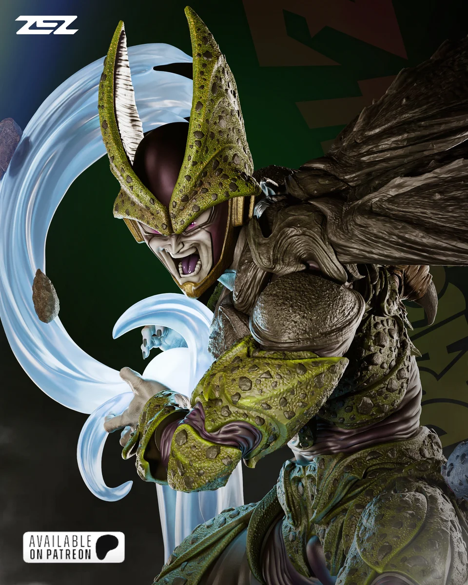 Cell | Fan Art | 3D Printed Resin Model Garage Kit | *Un-Painted* | ZEZ Studio 10