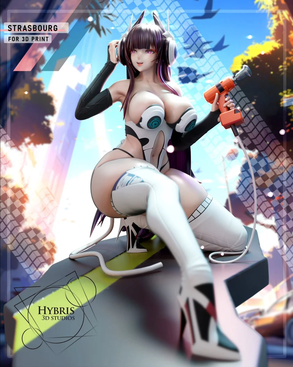 Strasbourg | Fan Art | 3D Printed Resin Model Garage Kit | *Un-Painted* | Hybris Studios 6