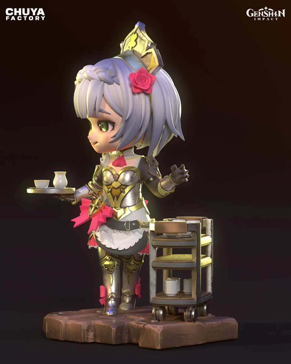 Chibi Noelle | Fan Art | 3D Printed Resin Model Garage Kit | *Un-Painted* | Chuya Factory 3