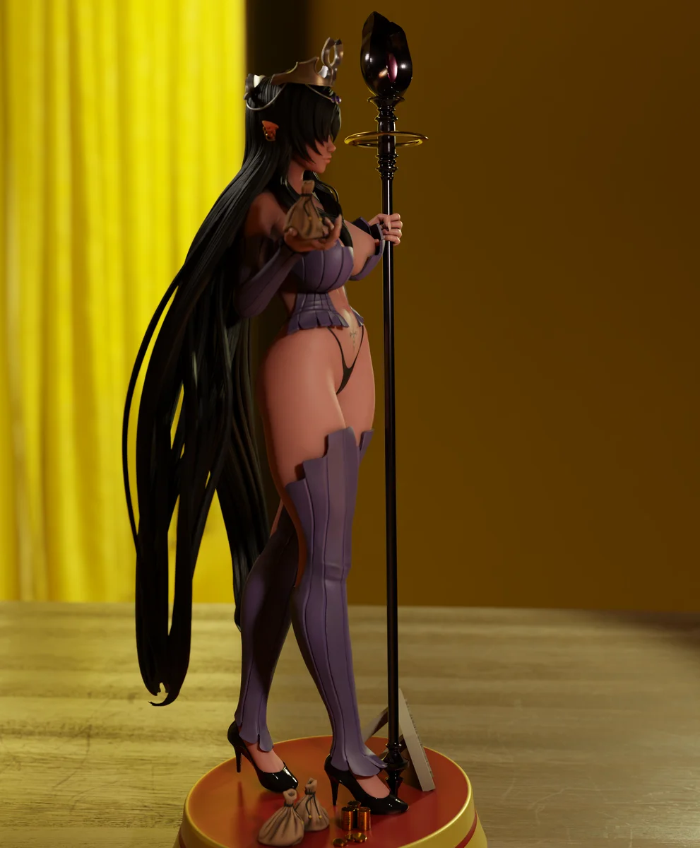 Olga Kuroinu | Fan Art | 3D Printed Resin Model Garage Kit | *Un-Painted* | Momoji 7