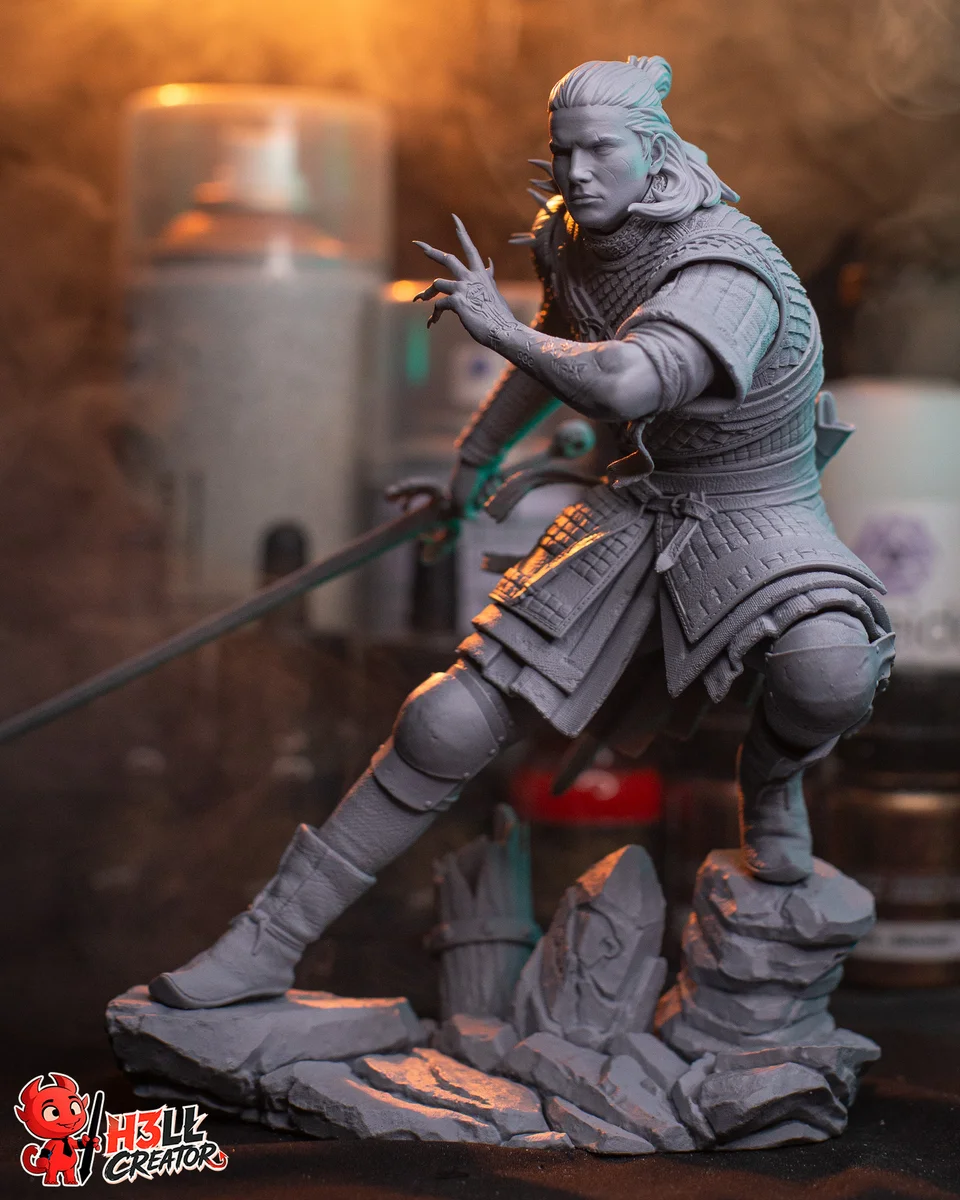 Coen | Fan Art | 3D Printed Resin Model Garage Kit | *Un-Painted* | H3LL Creator 12