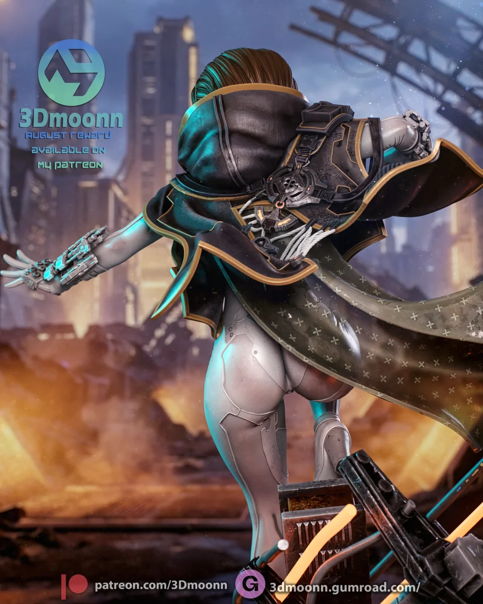 Evie - Blood Rain | Fan Art | 3D Printed Resin Model Garage Kit | *Un-Painted* | 3DMoonn 8