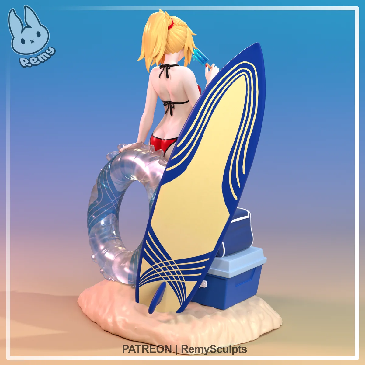 Mordred (Summer) | Fan Art | 3D Printed Resin Model Garage Kit | *Un-Painted* | Remy Sculpts 5