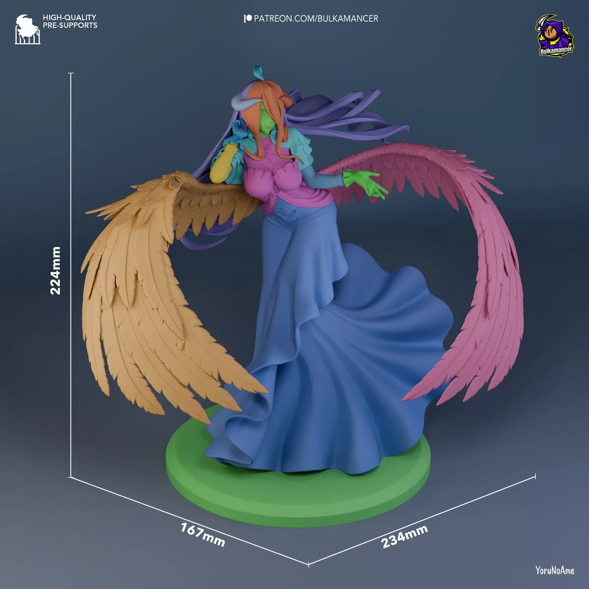 Succubus | Fan Art | 3D Printed Resin Model Garage Kit | *Un-Painted* | Bulkamancer 8