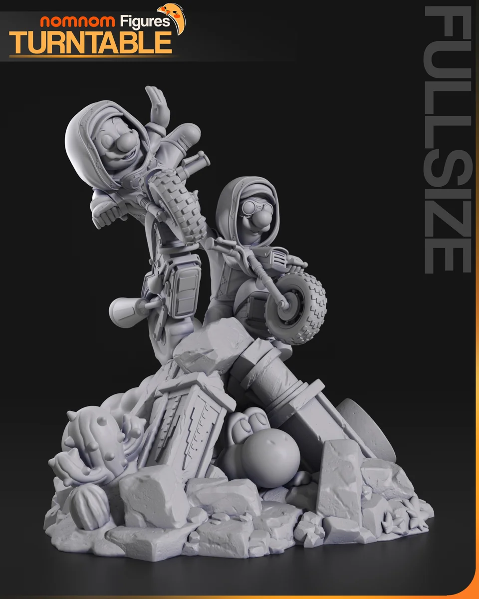 Super Mario Galaxy Movie Diorama | Fan Art | 3D Printed Resin Model Garage Kit | *Un-Painted* | Nomnom 9