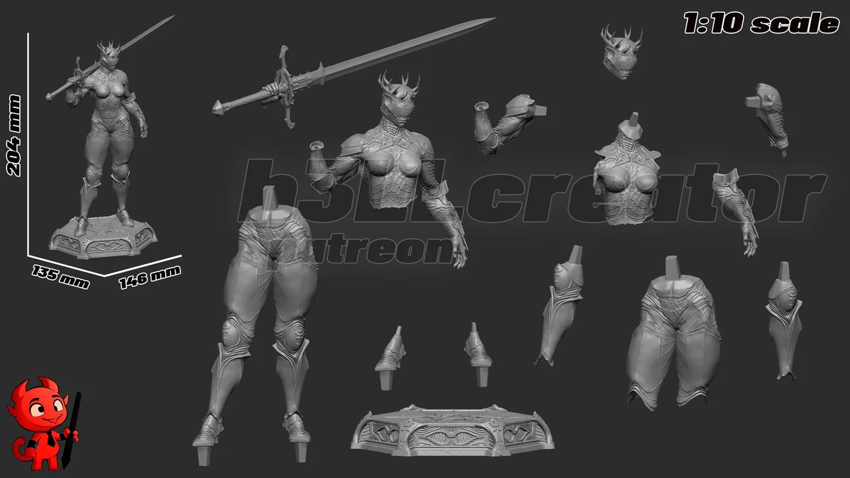 Proxima the Broodseeker | Fan Art | 3D Printed Resin Model Garage Kit | *Un-Painted* | H3LL Creator 9