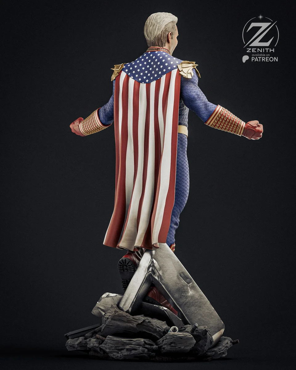 Homelander | Fan Art | 3D Printed Resin Model Garage Kit | *Un-Painted* | Zenith Studios 6