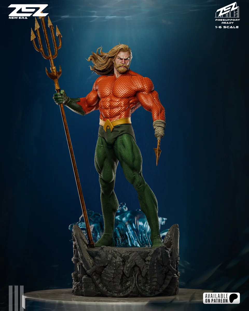 Aquaman Museum | Fan Art | 3D Printed Resin Model Garage Kit | *Un-Painted* | ZEZ Studio 3