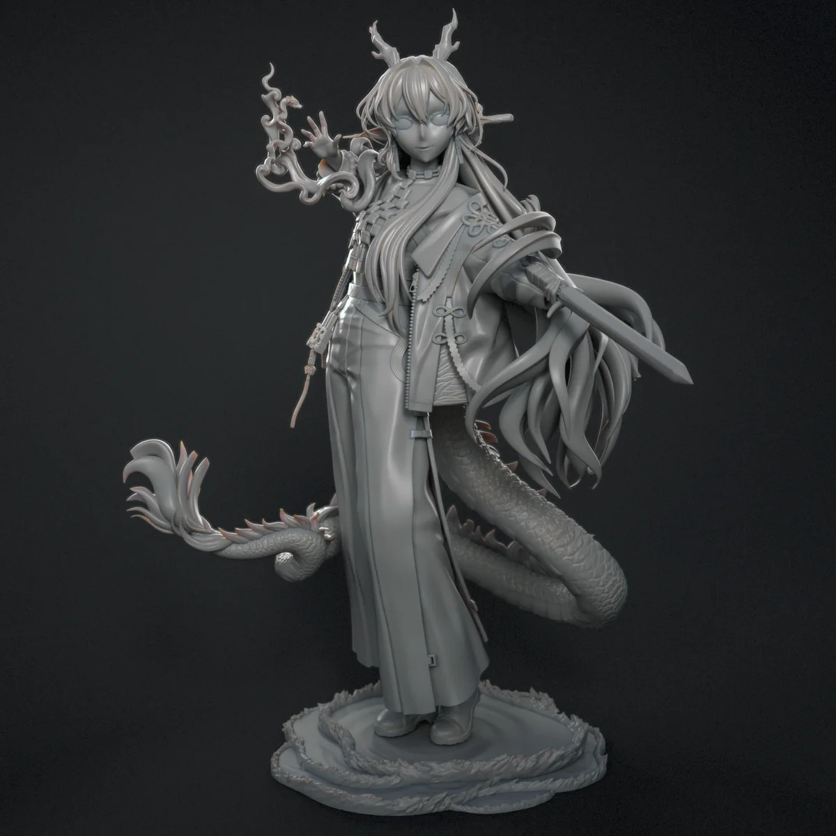 Shu | Fan Art | 3D Printed Resin Model Garage Kit | *Un-Painted* | Inari Figure 9