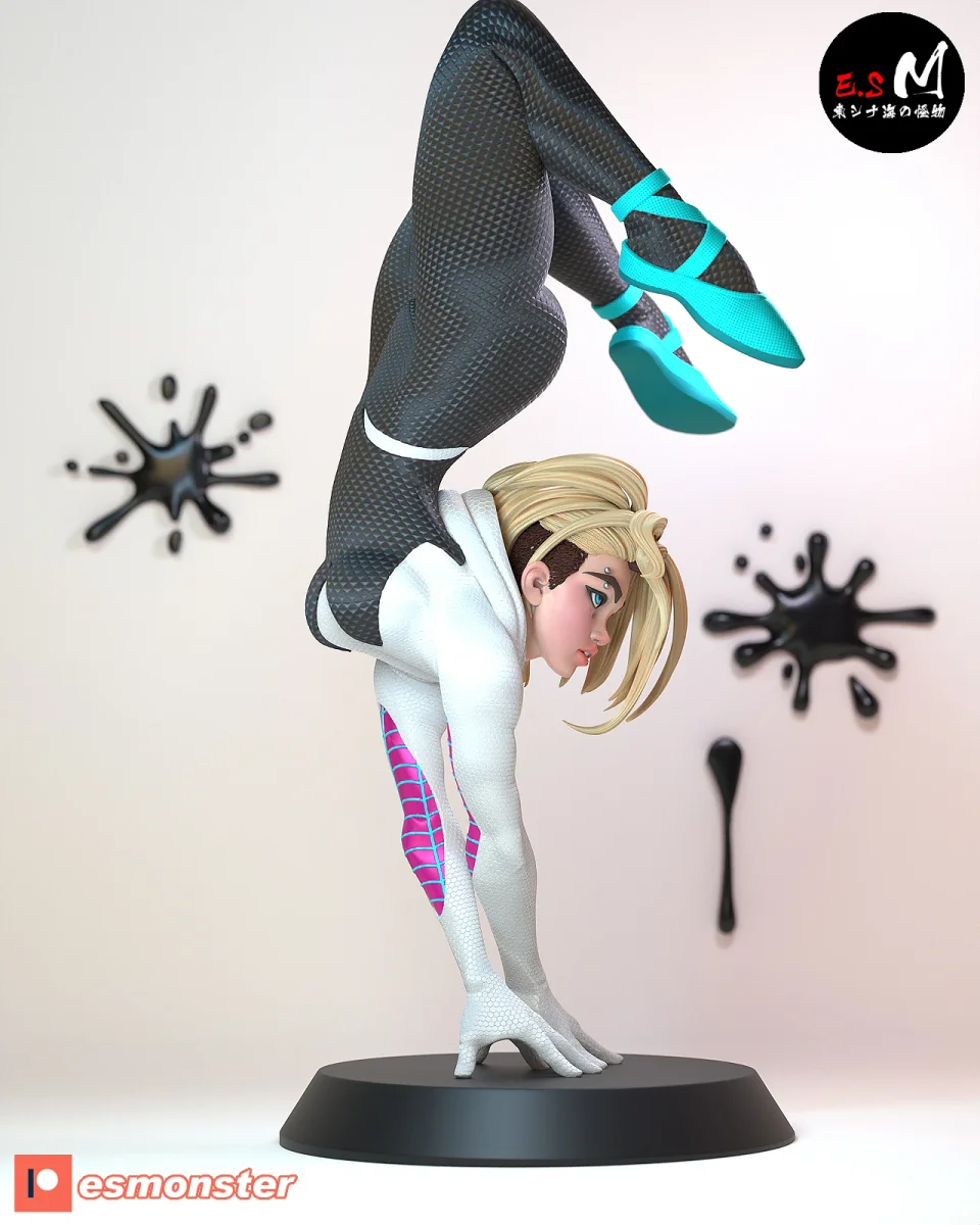 Spider Gwen | Fan Art | 3D Printed Resin Model Garage Kit | *Un-Painted* | ES Monster 3