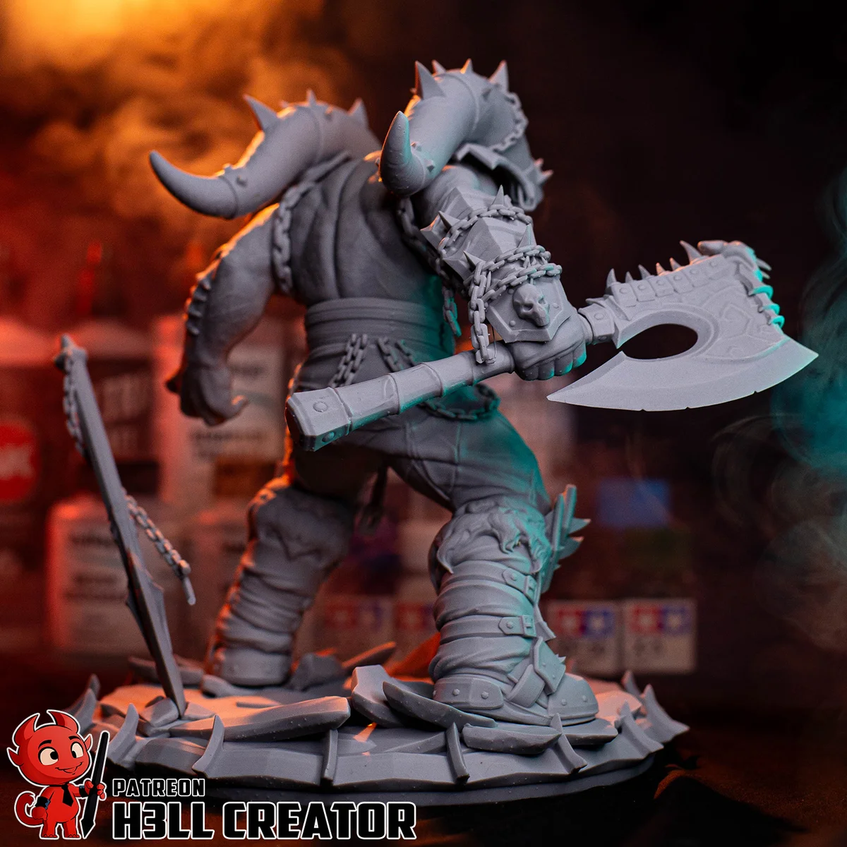 Garrosh Hellscream | Fan Art | 3D Printed Resin Model Garage Kit | *Un-Painted* | H3LL Creator 10