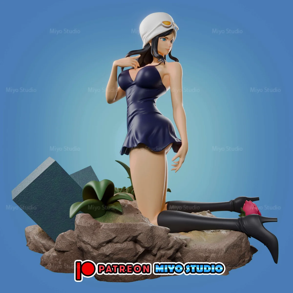 Nico Robin | Fan Art | 3D Printed Resin Model Garage Kit | *Un-Painted* | MiyoStudio