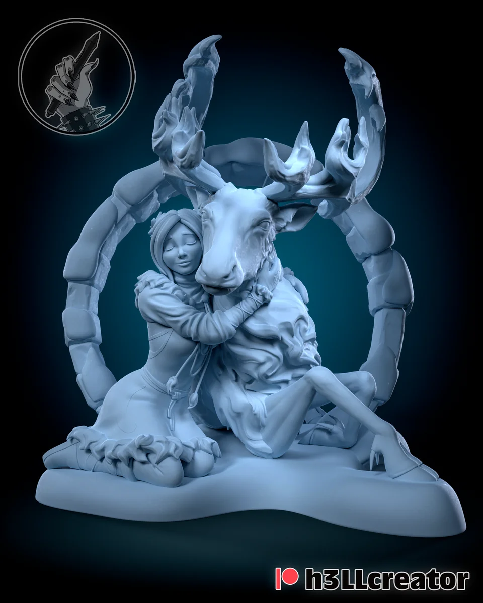 Avery and Rohan | Fan Art | 3D Printed Resin Model Garage Kit | *Un-Painted* | H3LL Creator 4