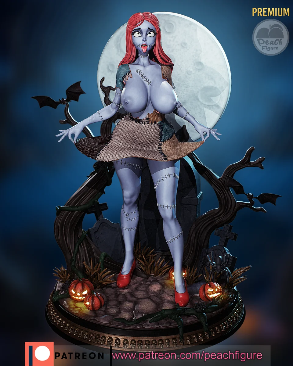 Sally | Fan Art | 3D Printed Resin Model Garage Kit | *Un-Painted* | Peach Figure 10