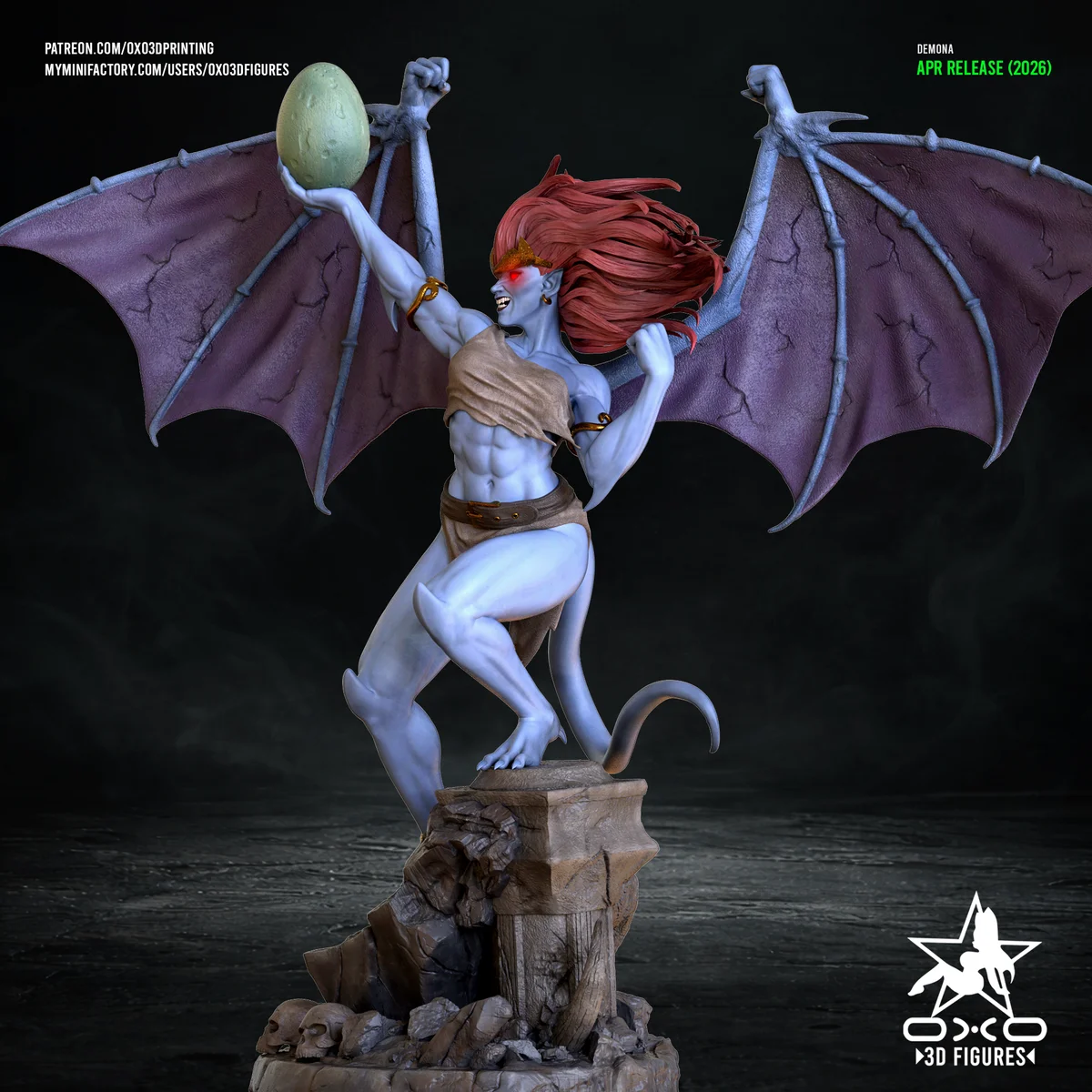 Demona | Fan Art | 3D Printed Resin Model Garage Kit | *Un-Painted* | OXO3D 5