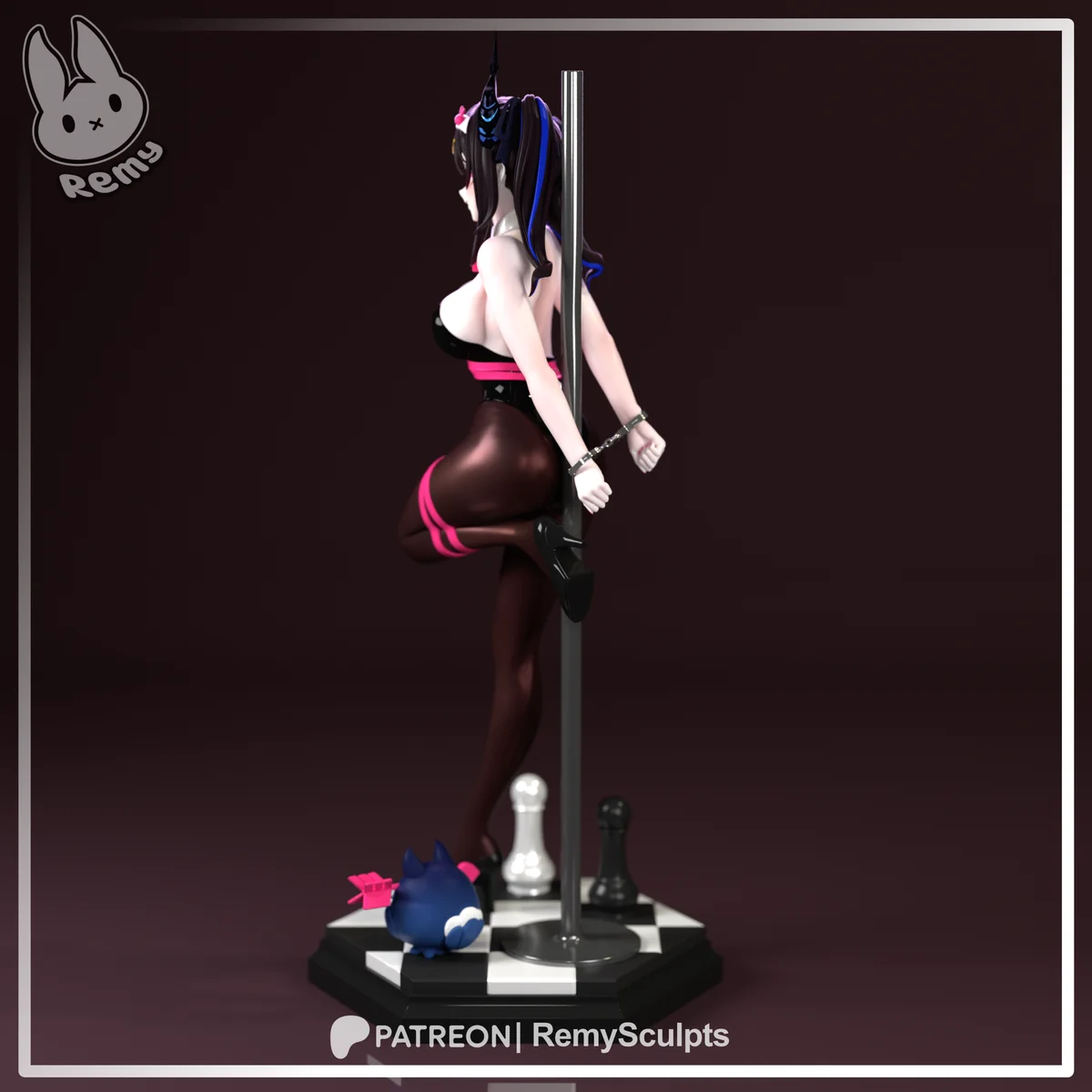 Nerissa (Rabbit Hole) | Fan Art | 3D Printed Resin Model Garage Kit | *Un-Painted* | Remy Sculpts 6
