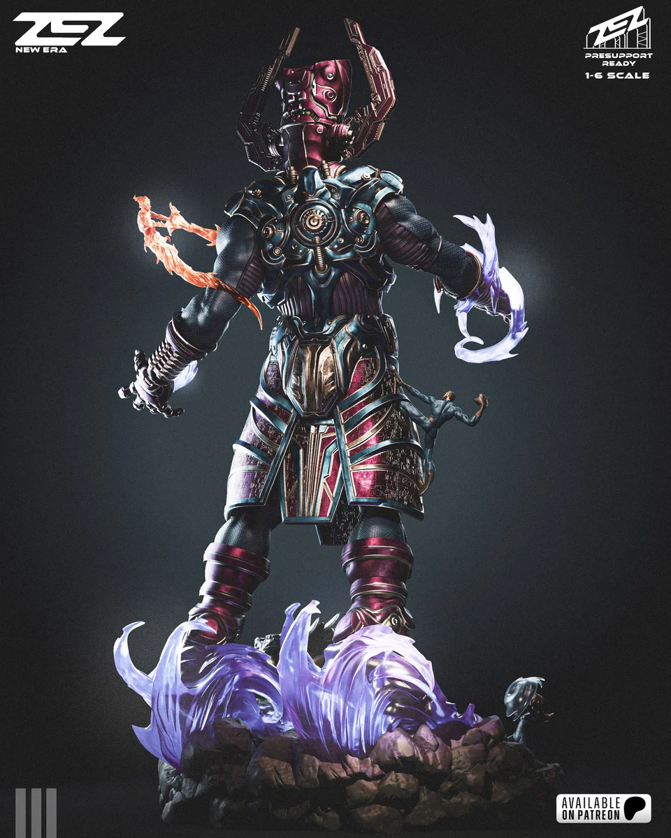 Galactus | Fan Art | 3D Printed Resin Model Garage Kit | *Un-Painted* | ZEZ Studio 3