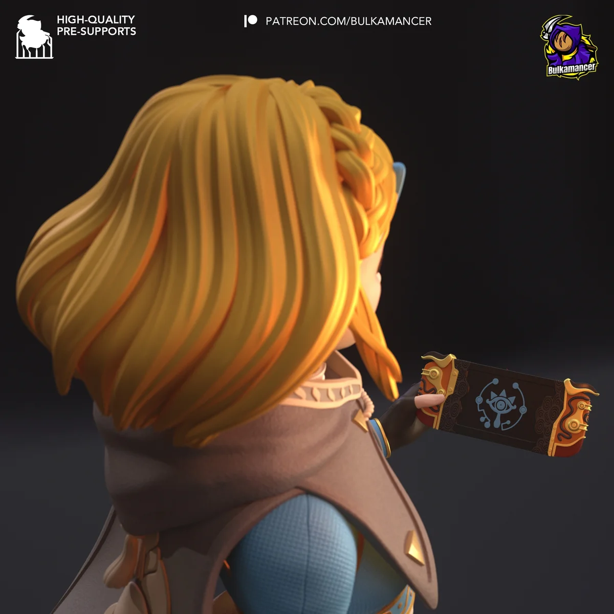 Zelda v1 | Fan Art | 3D Printed Resin Model Garage Kit | *Un-Painted* | Bulkamancer 4