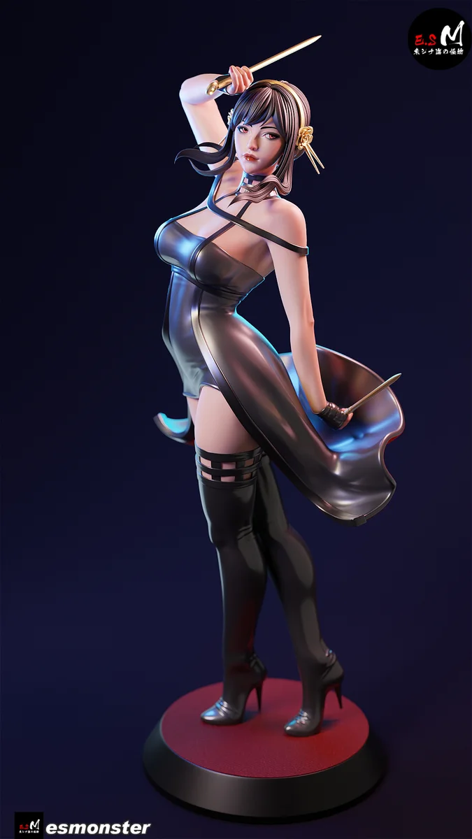 Spy Mom | Fan Art | 3D Printed Resin Model Garage Kit | *Un-Painted* | ES Monster 7
