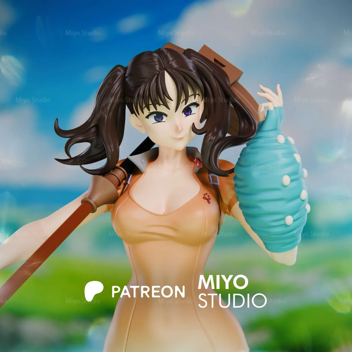 Diane | Fan Art | 3D Printed Resin Model Garage Kit | *Un-Painted* | MiyoStudio 4
