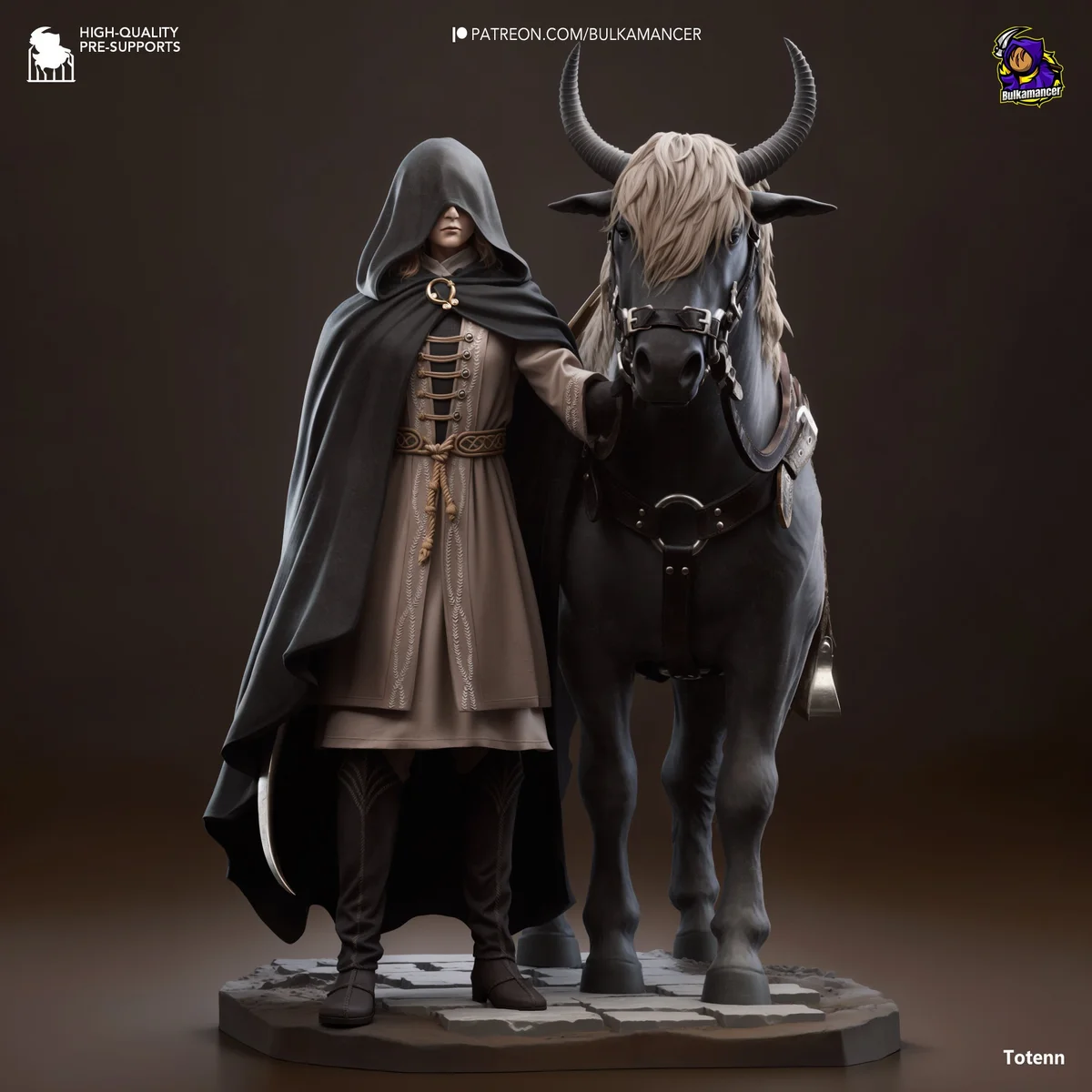 Mysterious Traveller | Fan Art | 3D Printed Resin Model Garage Kit | *Un-Painted* | Bulkamancer 2