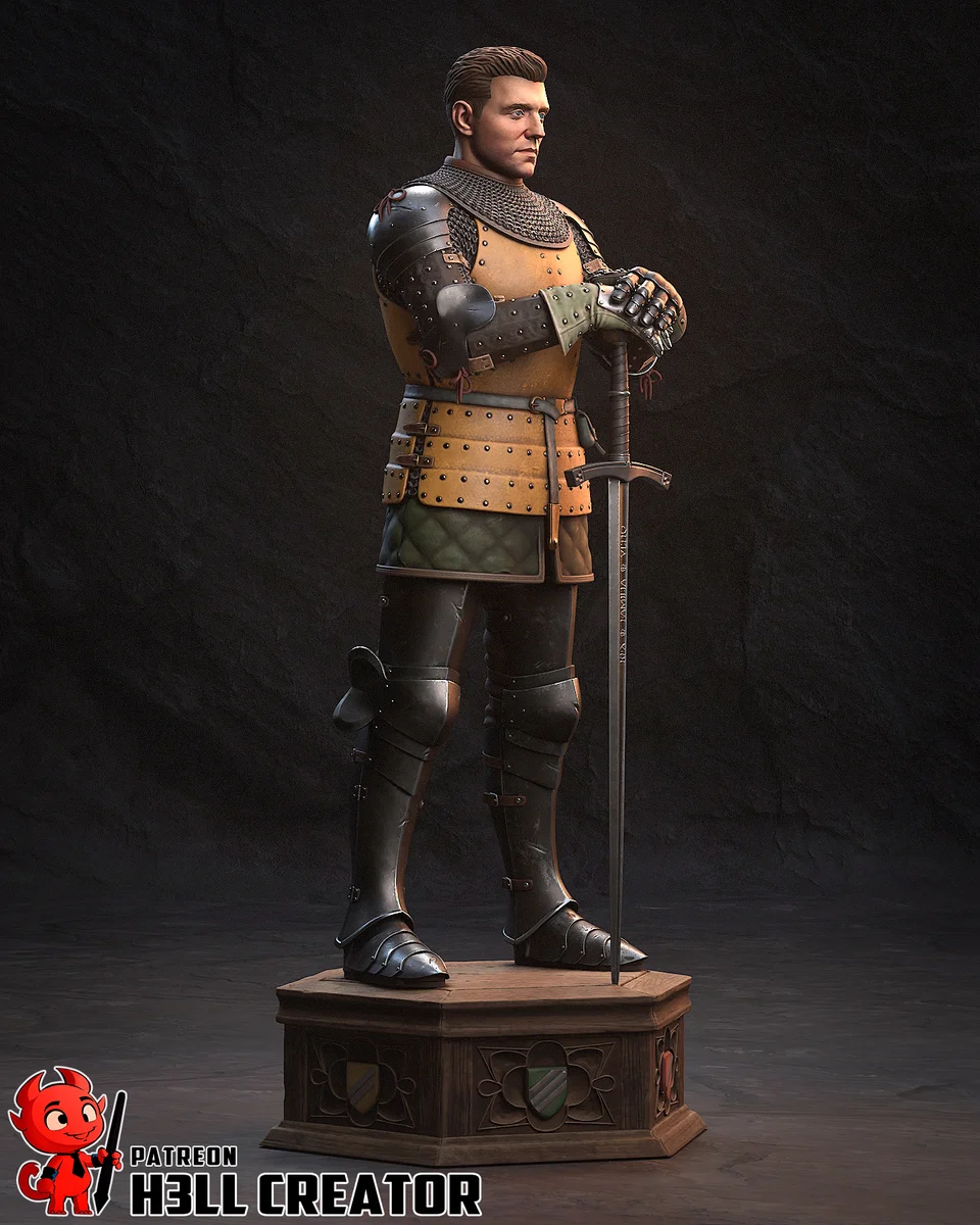 Henry of Skalitz | Fan Art | 3D Printed Resin Model Garage Kit | *Un-Painted* | H3LL Creator 5