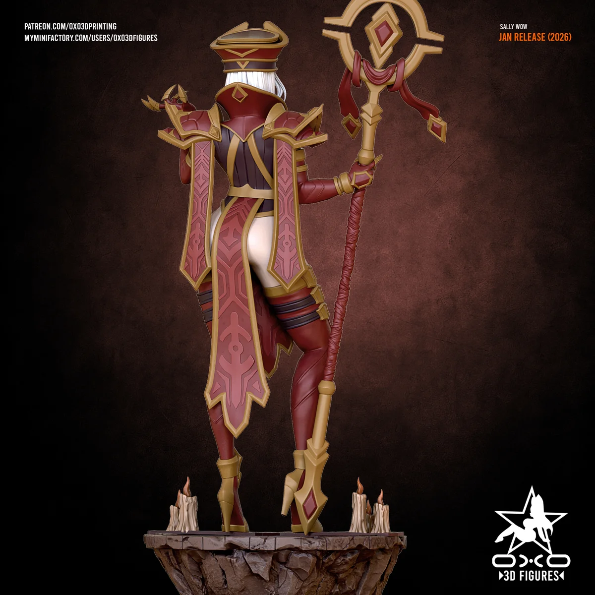 Sally Whitemane | Fan Art | 3D Printed Resin Model Garage Kit | *Un-Painted* | OXO3D 4