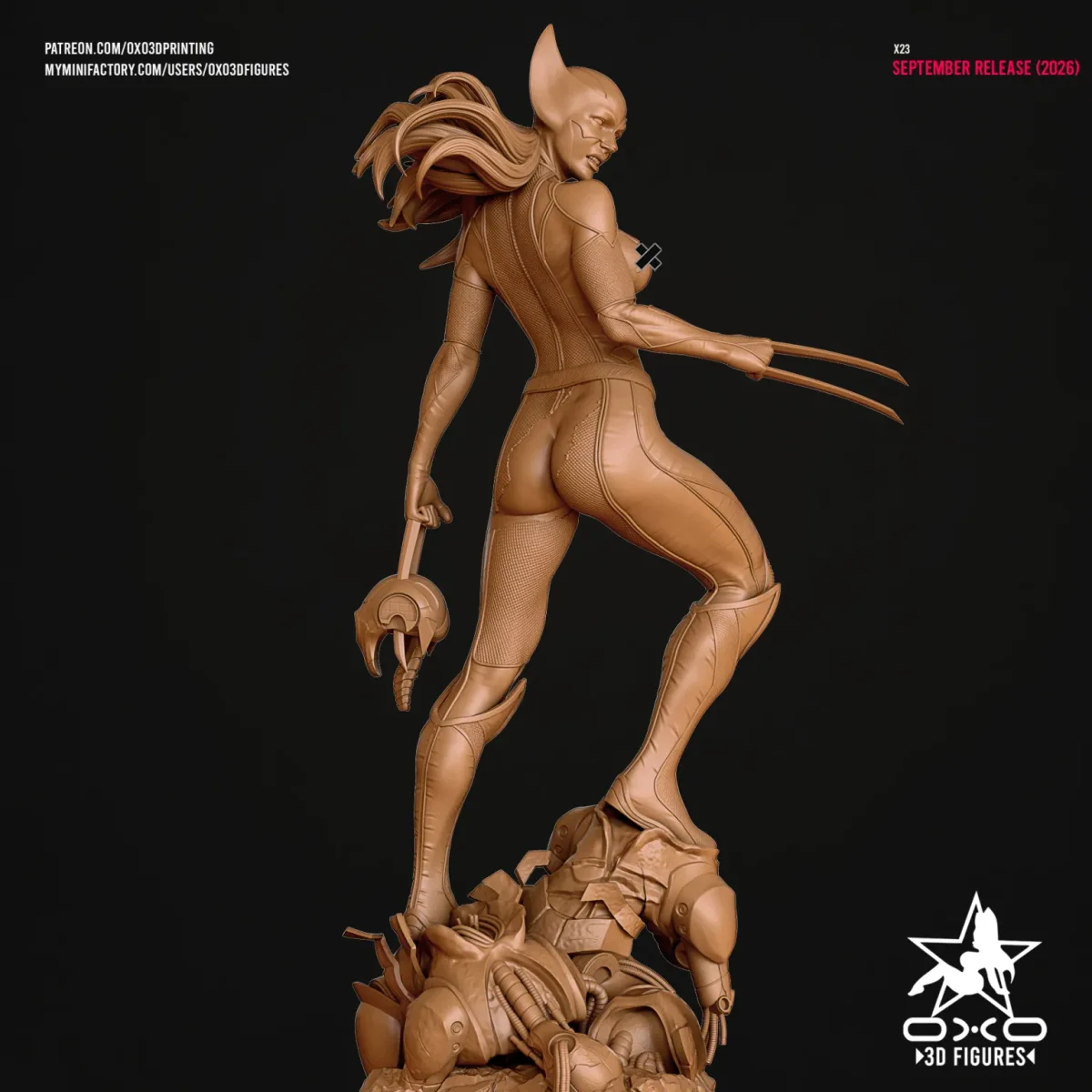 Laura X23 | Fan Art | 3D Printed Resin Model Garage Kit | *Un-Painted* | OXO3D 18
