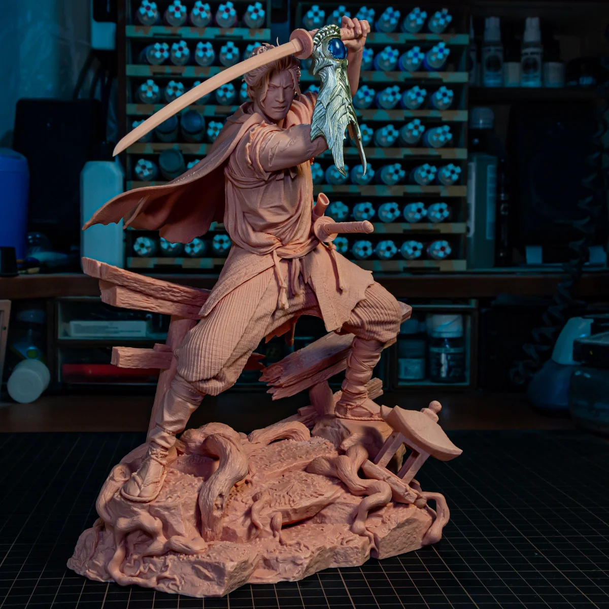 Miyamoto Musashi | Fan Art | 3D Printed Resin Model Garage Kit | *Un-Painted* | Bulkamancer 17