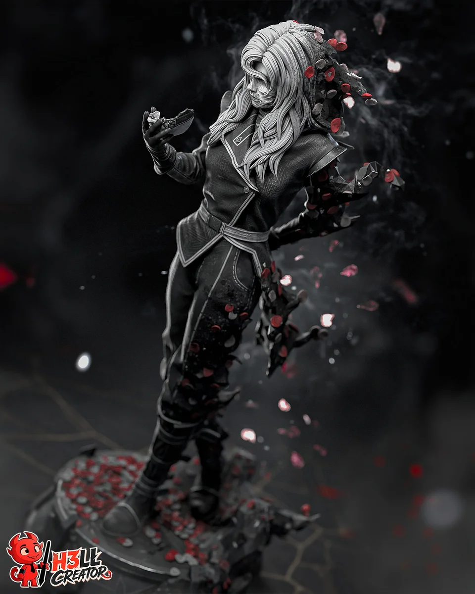 Alicia | Fan Art | 3D Printed Resin Model Garage Kit | *Un-Painted* | H3LL Creator 4