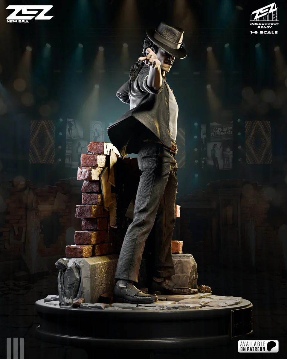 Michael Jackson | Fan Art | 3D Printed Resin Model Garage Kit | *Un-Painted* | ZEZ Studio 3