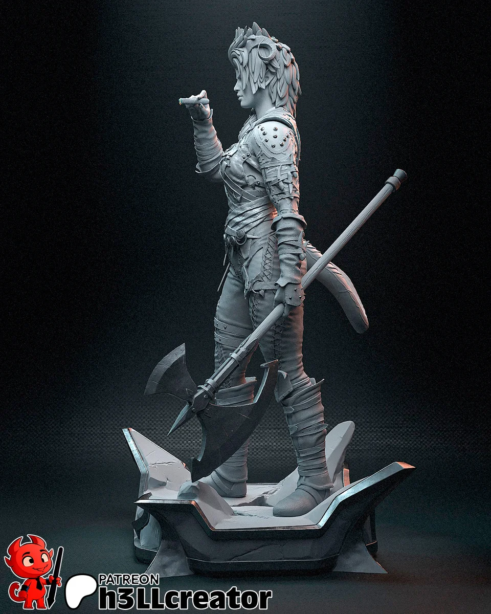Karlach | Fan Art | 3D Printed Resin Model Garage Kit | *Un-Painted* | H3LL Creator 12