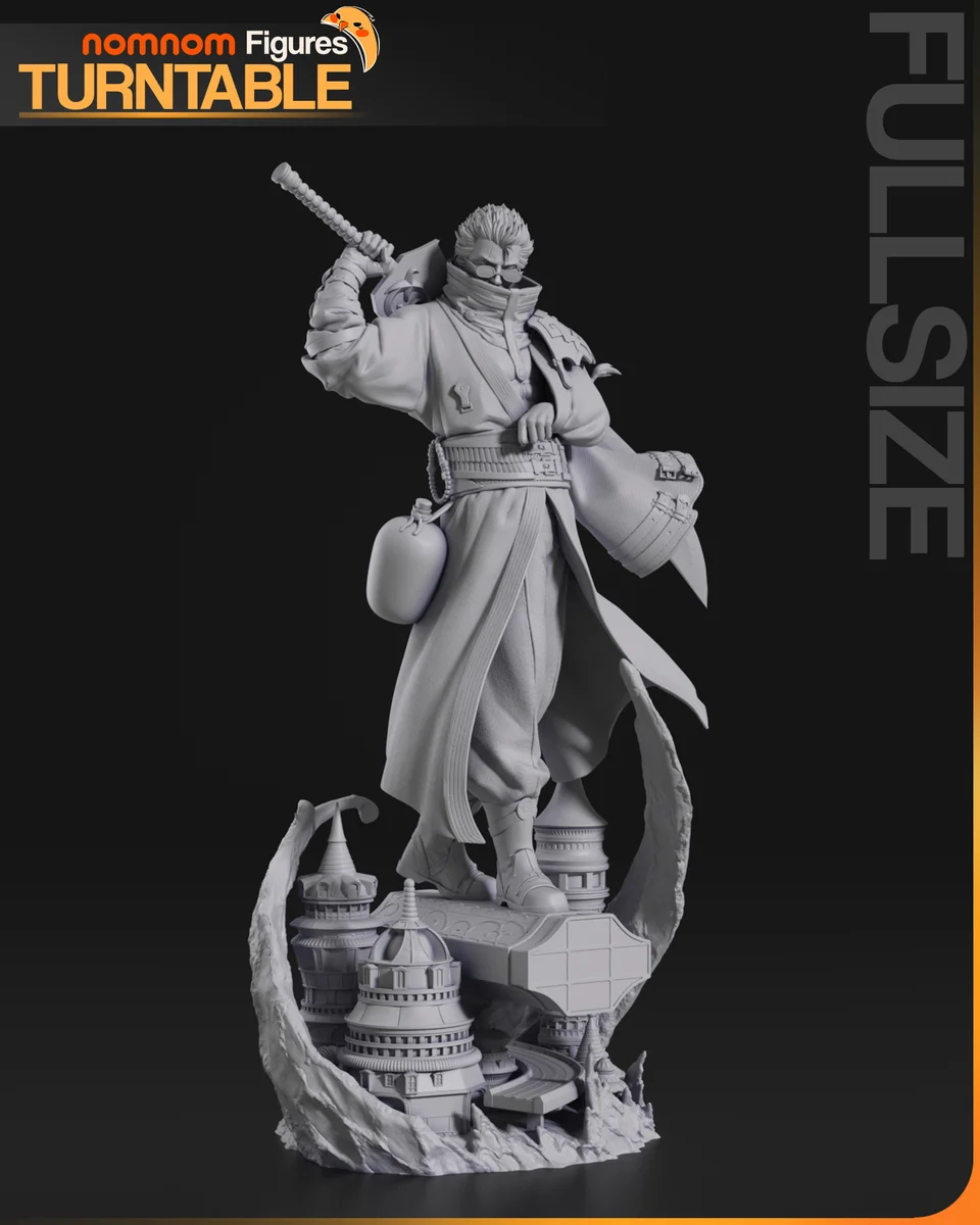 Auron | Fan Art | 3D Printed Resin Model Garage Kit | *Un-Painted* | Nomnom 8