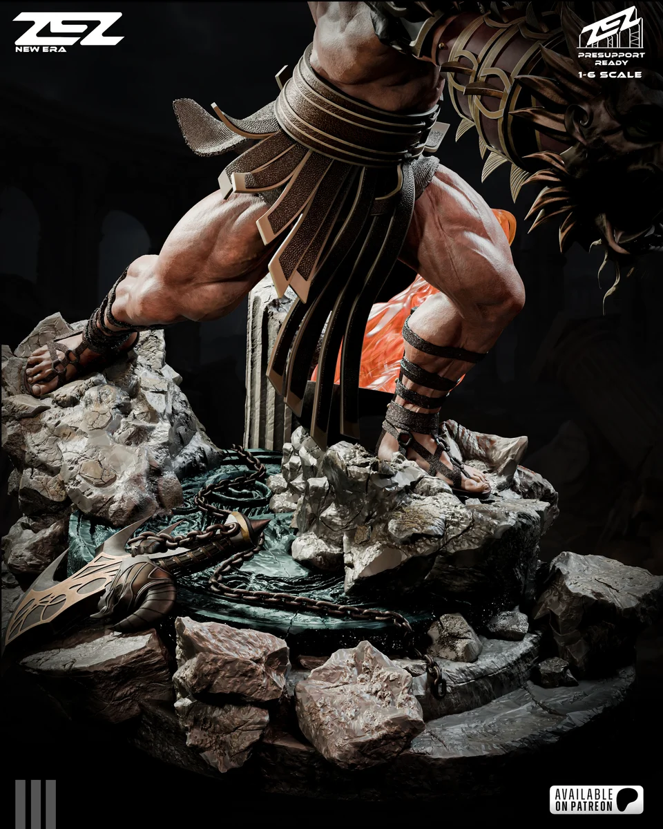 Hercules | Fan Art | 3D Printed Resin Model Garage Kit | *Un-Painted* | ZEZ Studio 9