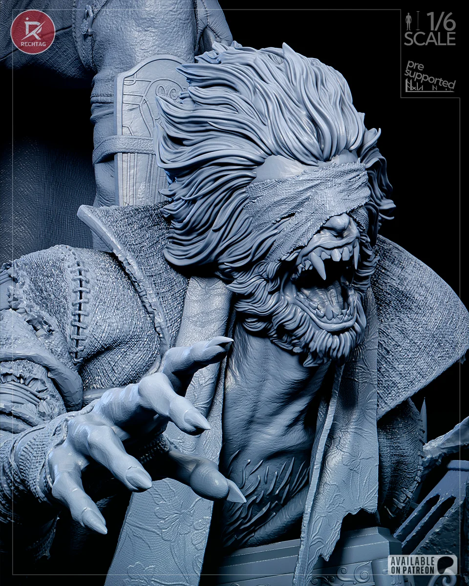 The Hunter | Fan Art | 3D Printed Resin Model Garage Kit | *Un-Painted* | Rechtag 27
