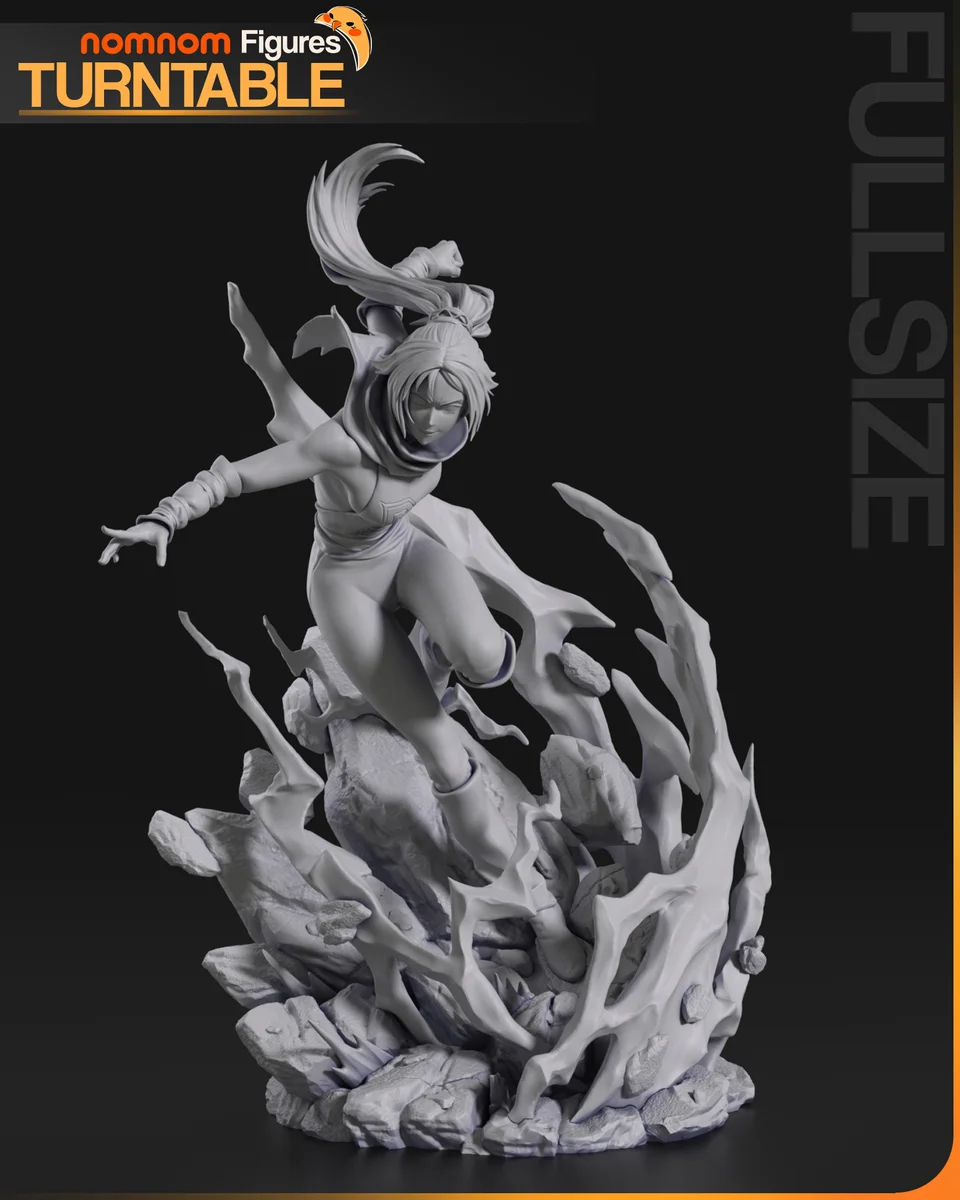 Yoruichi Shihoin | Fan Art | 3D Printed Resin Model Garage Kit | *Un-Painted* | Nomnom 12