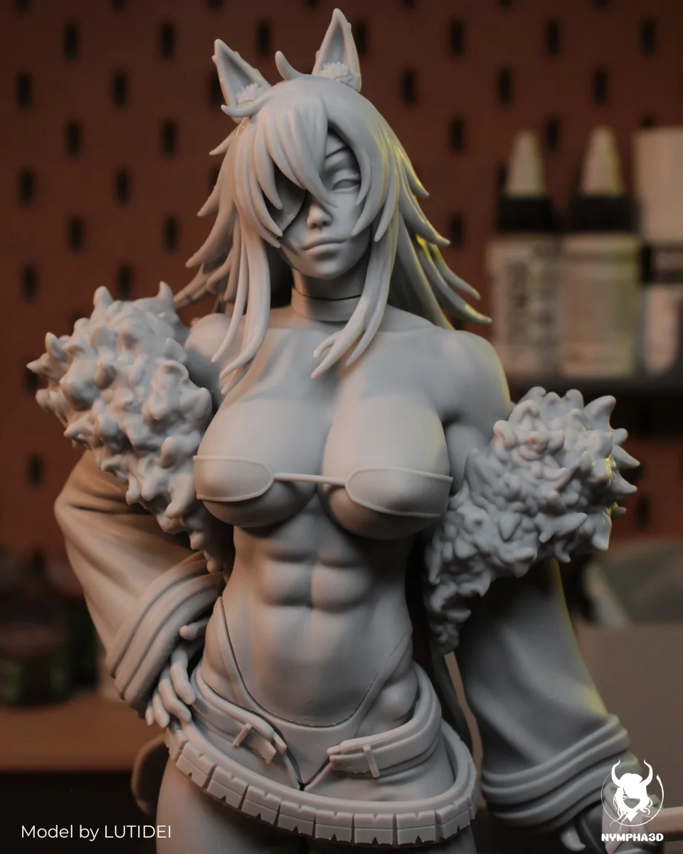 Ghislaine | Fan Art | 3D Printed Resin Model Garage Kit | *Un-Painted* | Nympha3D 4