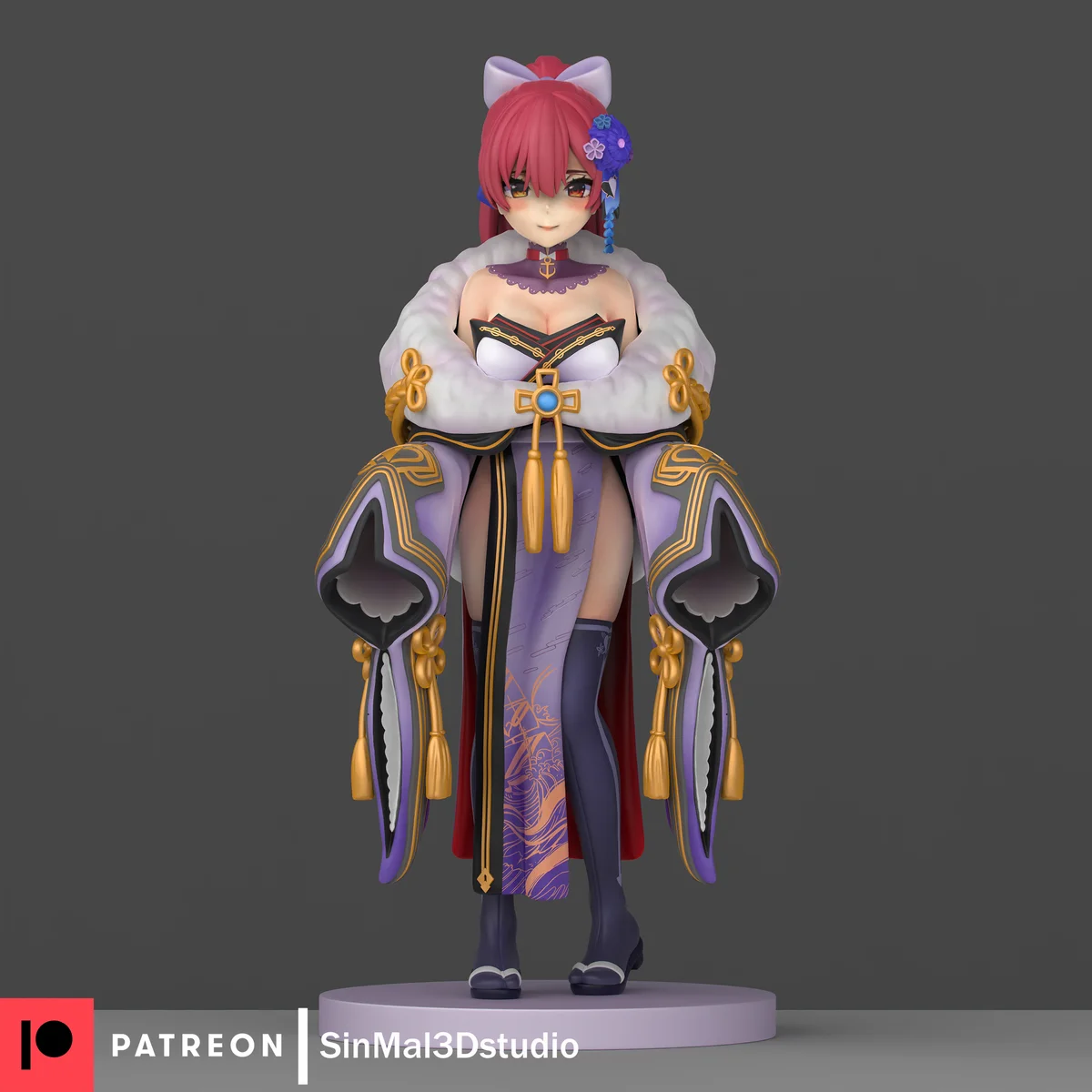 Marine Houshou | Fan Art | 3D Printed Resin Model Garage Kit | *Un-Painted* | Sin3Dstudio
