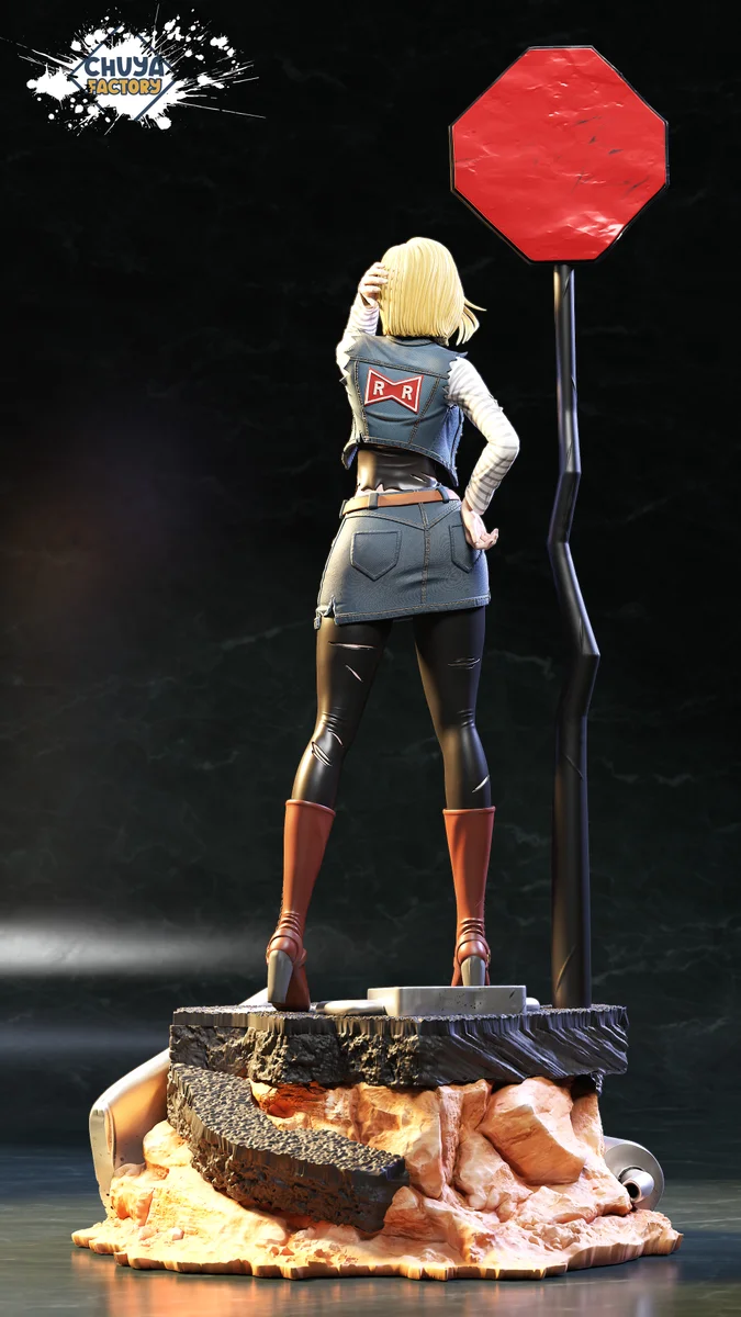 Android 18 | Fan Art | 3D Printed Resin Model Garage Kit | *Un-Painted* | Chuya Factory 6